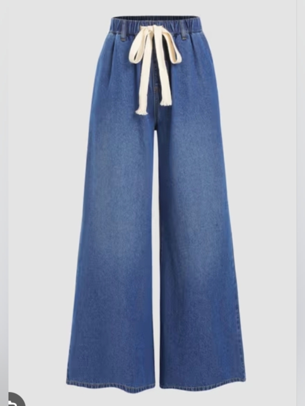 NWT Navy Blue Leslie Denim High Waist Solid